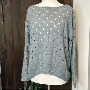 NWT Maurice’s grey sweater cotton for layering women’s Size Medium